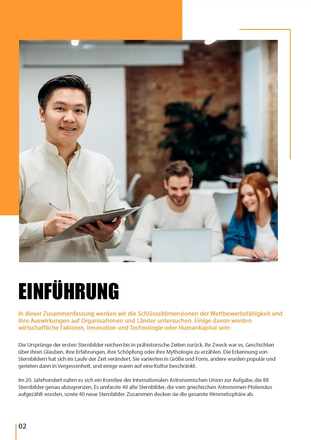 PDF document translated to German