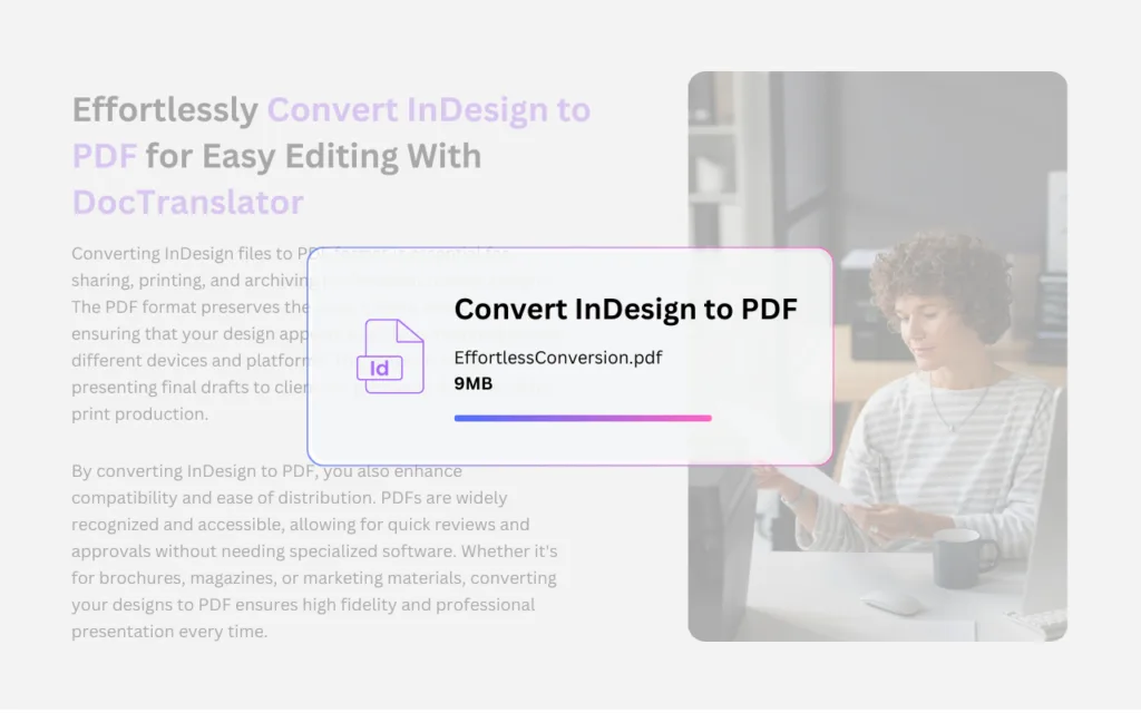 InDesign to PDF converter